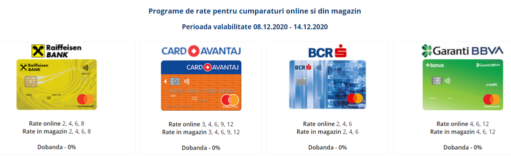 Programul de rate la  magazinul Flanco, pentru cumparaturi online si din magazin – până la 40 de rate fără&nbsp;dobândă!