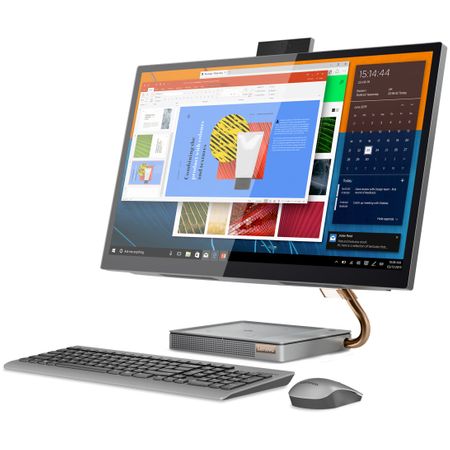 Sistem All-in-One Lenovo IdeaCentre A540-27ICB cu procesor Intel® Core™ i7-9700T pana la 4.30 GHz, Coffee Lake, 27″, QHD, IPS, Touch, 16GB DDR4, 1TB + 512GB M.2 NVMe, Intel UHD Graphics 630, Microsoft Windows 10 Home, Mineral Grey – reducere 1.000 lei&nbsp;!