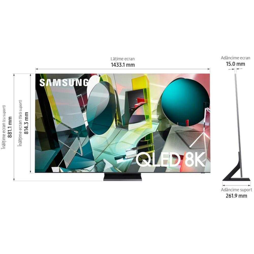 Pachet promo: Televizor Samsung 65Q950T, 163 cm, Smart, 8K Ultra HD, QLED + Telefon mobil Samsung Galaxy Note 20, Dual SIM, 256GB, 8GB RAM, 4G, Mystic Bronze – reducere 30%&nbsp;!